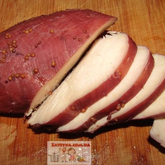 Рецепт пастромы из курицы в винном маринаде