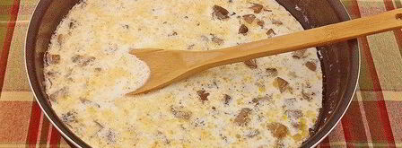 сливочно-грибной соус. Шаг 8