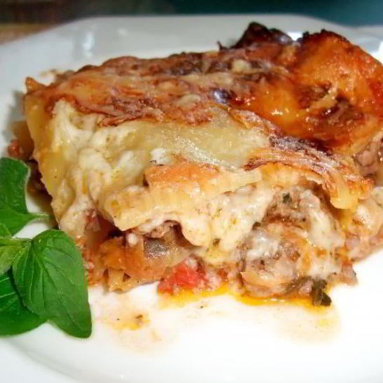 Рецепт лазаний с фаршем бешамель домашняя в духовке