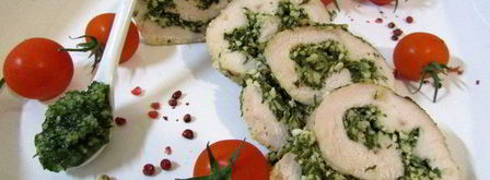 филе индейки с соусом песто. Шаг 14