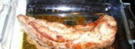 филе свинины с соусом песто из семечек. Шаг 5