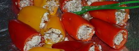 мини-перцы с соусом песто. Шаг 4