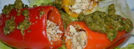 мини-перцы с соусом песто. Шаг 5