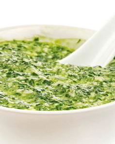 Песто из корн-салата и руколы