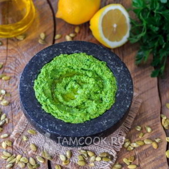 Рецепт песто из тыквенных семечек