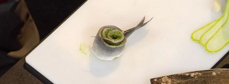 сибас, запеченный с соусом песто. Шаг 5