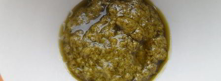 спагетти с ветчиной, моцареллой под соусом песто. Шаг 3