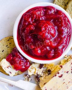 Соус с клюквенным сиропом