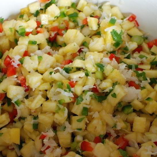 Рецепт ананасовой сальсы