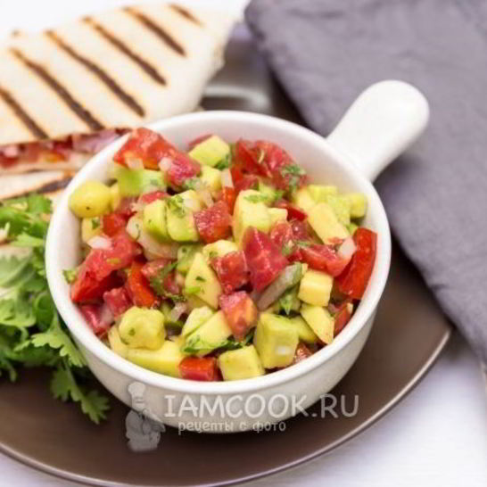 Рецепт сальсы из авокадо с помидорами