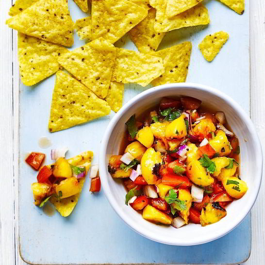 Рецепт сальсы из персиков на гриле