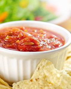 Сальса из жареной кукурузы, зеленых чили и кинзы