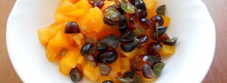 сальса из желтых помидоров с виноградом. Шаг 3