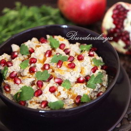 Рецепт сациви из курицы с ореховым маслом