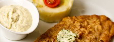 шницель из свиной вырезки с соусом тартар. Шаг 13