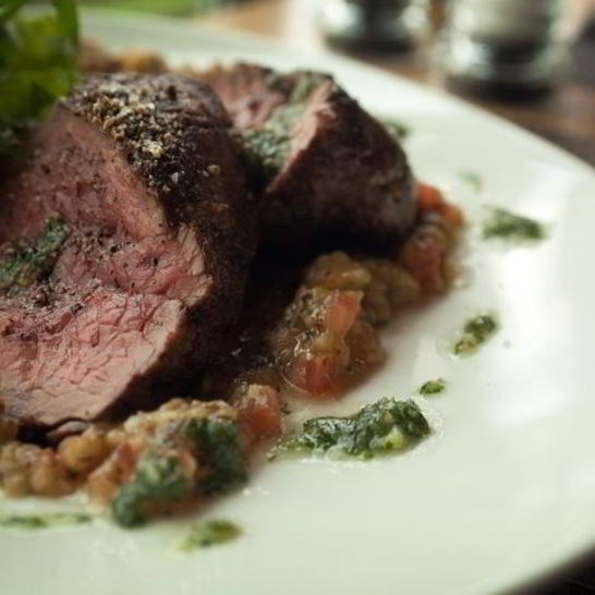 Рецепт стейка миланзане с тартаром из овощей