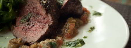 стейк миланзане с тартаром из овощей. Шаг 15