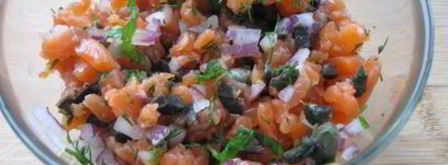 тартар из форели в ледяном хрустале. Шаг 12