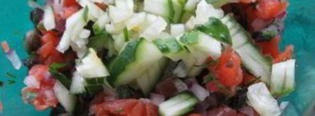 тартар из форели в ледяном хрустале. Шаг 13