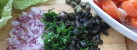 тартар из форели в ледяном хрустале. Шаг 11