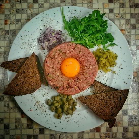 Рецепт тартара из говядины с каперсами