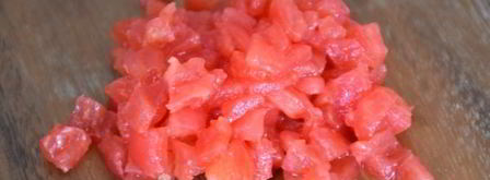 тартар из клубники и помидоров. Шаг 5