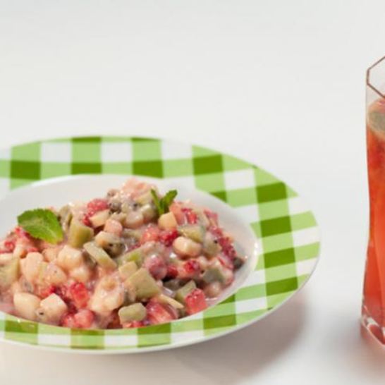 Рецепт тартара из клубники с йогуртом