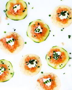 Тартар из копченой семги