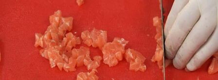 тартар из лосося и говядины. Шаг 4