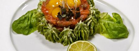 тартар из лосося и говядины. Шаг 7