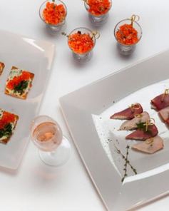 Тартар из лосося со свеклой