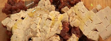 тартар из утиной грудки и фуа-гра с дымом. Шаг 3