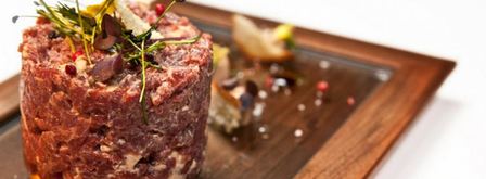 тартар из утиной грудки и фуа-гра с дымом. Шаг 7