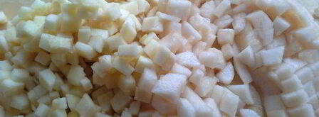 тартар с грушей и яблоком. Шаг 4