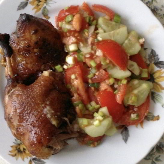 Рецепт утки в соусе ткемали с медом