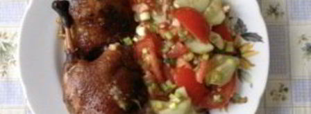 утка в соусе ткемали с медом. Шаг 18