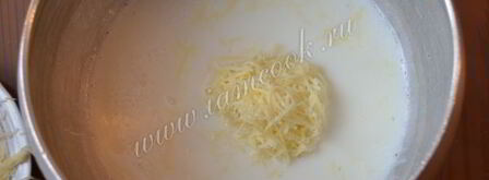 сырный соус для спагетти. Шаг 4