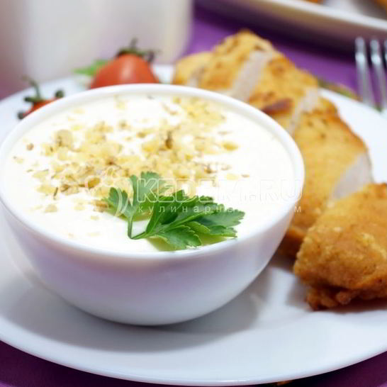 Рецепт сырного соуса с чесноком