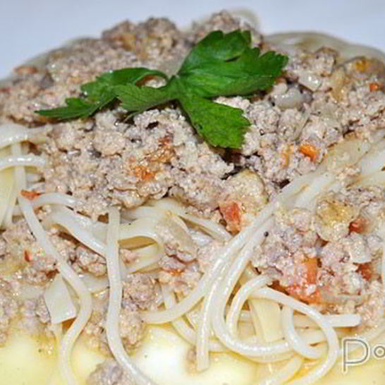 Рецепт сырного соуса с фаршем к пасте