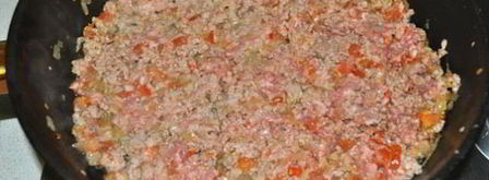 сырный соус с фаршем к пасте. Шаг 5