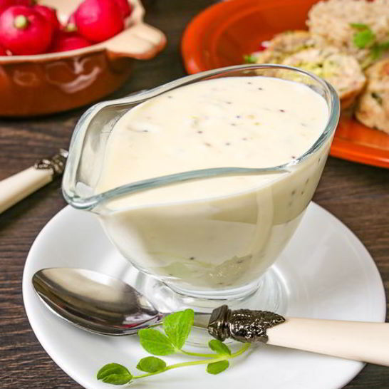 Рецепт сырного соуса с горчицей