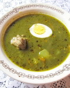 Борщ из щавеля консервированного