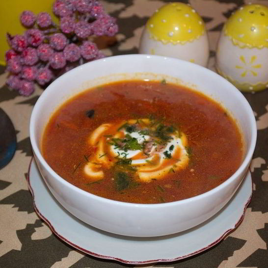 Рецепт борща на говяжьем бульоне