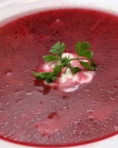 Борщ нежирный на курином бульоне