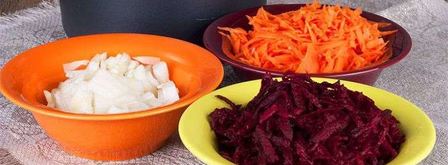 борщ с красной консервированной фасолью и с мясом. Шаг 3