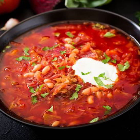 Рецепт борща жареного