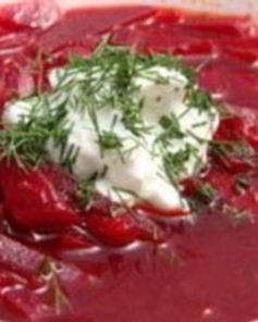 Холодный борщ без мяса Ставропольский