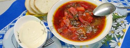 красный борщ со щавелем без капусты в мультиварке. Шаг 11