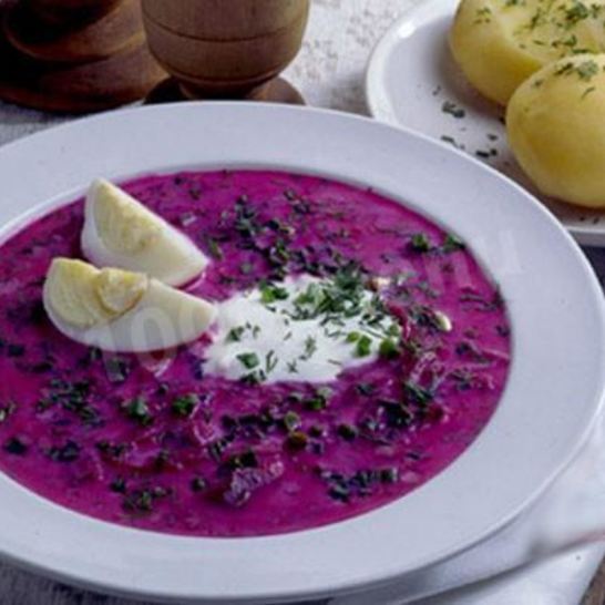 Рецепт литовского холодного борща на кефире