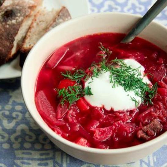 Рецепт очень вкусного борща к обеду